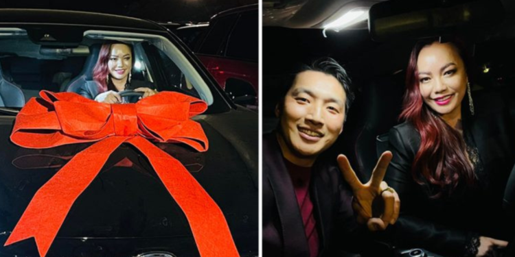 Загвар өмсөгч Э.Энхболдын эхнэртээ барьсан супер бэлэг